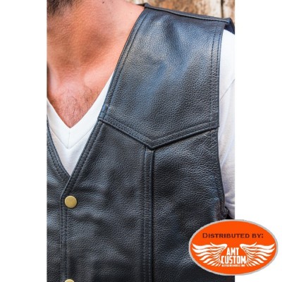 Live to Ride Eagle Leather Vest Hells-Design