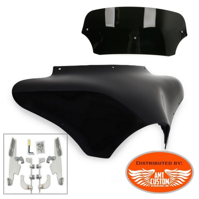 Pare-Brise Batwing pour Honda Shadow VT 125 C fum/é Noir